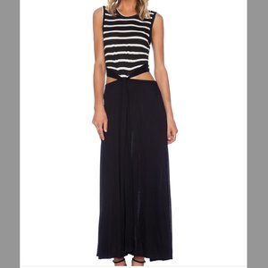 A.L.C Cut-Out Maxi Dress Black/White (XS)